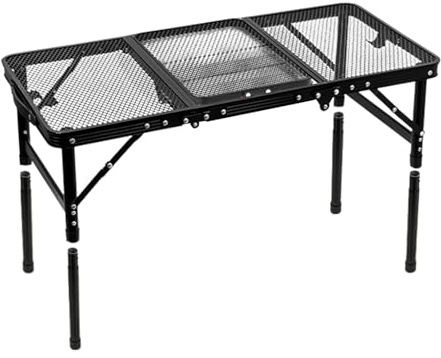 Table Pliante Haute,Table Pliante | Table à Manger à Hauteur réglable - Table de Camping Portable avec Sac, Table de Gril légère pour l'extérieur, pour Pique-Nique et Barbecue