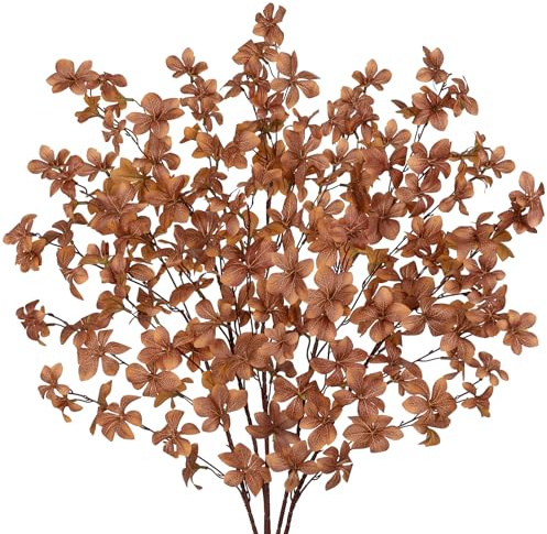 Arborus 5 STK Künstliche Herbstzweige 85 cm Kunstzweige wie Echt | Künstliche Herbstpflanzen Enkianthus Äste und Zweige Deko Vasedeko Tischdeko Herbst Halloween Erntedankfest Deko Wohnung