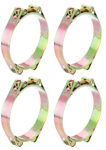 sourcing map 4 Pack T-Bolt Hose Clamp, 0.8 Heavy Duty Adjustable Tube Clamps Radiator Hose Clamp Working Range 85-95mm for 3.35-3.74 Hose ID Intake Soft Hose Intercooler Clamp