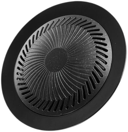 CIYODO Padella Per Griglia Portatile Da Esterno Con Rivestimento Antiaderente in Alluminio Per Accessori Da Campeggio E Barbecue Vassoio Rotondo Per Friggere E Grigliare