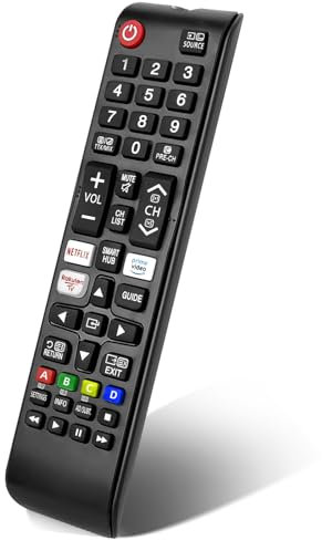 Universal Remote for Samsung TV Remote Control with Netflix, Prime Video Rakute TV Button, Samsung Remote Controls for Smart TV LED LCD UHD Hdtv QLED 3D 4K 8K TVs All (Samsung TV Remote)
