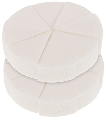 Happyyami Spugne per Fondotinta in Lattice a Cuneo 2 Set Spugnetta Morbida e Versatile Applicazione per Uso Bagnato e Asciutto