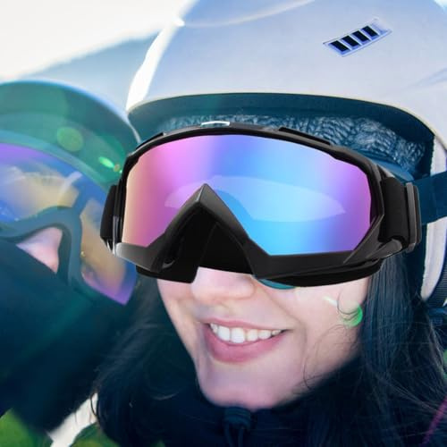 Comioke Occhiali Da Sci, Occhiali Da Moto, Maschere Da Sci, Occhiali Da Sci Per Sci,Maschere Da Snowboard, Da Motocross, Antiappannamento,Motocross Dirt Bike,Confezioni