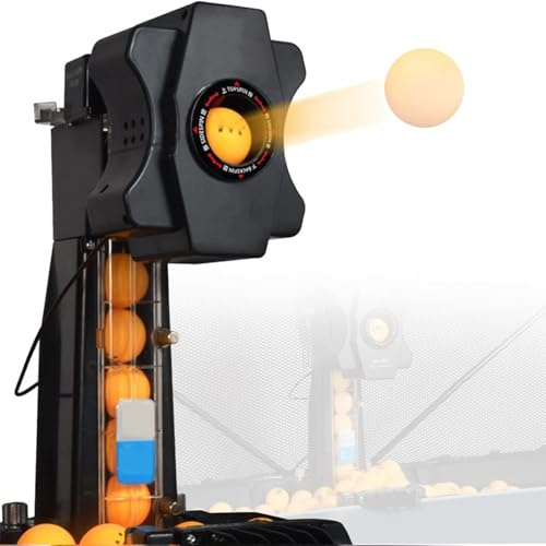 DHMYYXGS Robot Tennis Table/Lance-Balles Automatique Ping-Pong - Pongbot D'intérieur - pour entraînement Et Jeux Tennis Table,avec Effets, Fréquence,Vitesse,Réception Et Hauteur Personnalisables
