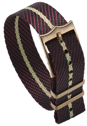 ACTINPANT 1 Stück gestreiftes Uhrenarmband aus hochwertigem Material for Tudor-Uhren, 20 mm und 22, mit beweglichem Ring