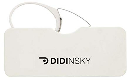 DIDINSKY DiOrsay Bio bügellose Lesebrille rund mit Blaulichtfilter Etui | Bügellose Bio-Lesebrille, leicht, entspiegelt und kratzfest, mit flachem Etui.
