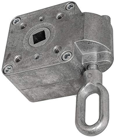 DIWARO.® | Schneckengetriebe für Markisen | Untersetzung 13:1 | blank | 13mm Innenvierkant | Markisengetriebe