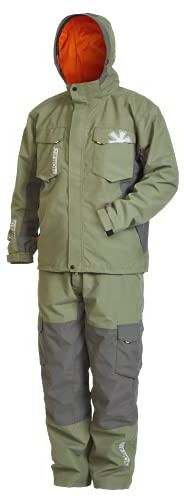 Norfin Alpha Regenbekleidung zum Angeln, für die Jagd und zum Wandern - wasserdicht isoliert und atmungsaktiv - windabweisend, warm und bequem - Anzug aus Jacke und Hose (XL)