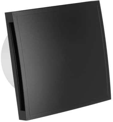 EUROPLAST Diameter 125mm Light Switch Activation Bathroom Extractor Fan - 5 inch Anthracite Extractor Fan with a front panel - Extractor fan Kitchen, Bathroom, Garage Axial Ventilation fan