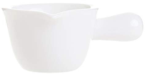 Cruche à lait Porcelaine Gravy Sauce Saucière Saucière soucoupe stand sauce traditionnelle porcelaine Saucière avec soucoupe en porcelaine Saucière Pot à lait Saucière (Color : White)