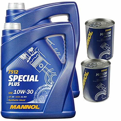 QR-Parts Set 85454287 MN7512-5 9990 10L MANNOL 7512 Special Plus 10W-30 Motoröl API SN ACEA A3/B3 Motor Doctor