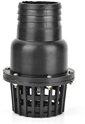 Wasserpumpen-Fußventil Wasserpumpen-Bodenventil Schwarzes PVC-Niederdruck-Flachrückschlagventil Sumpfpumpen-Rückschlagventil für Fluidmaschine (3 Zoll)