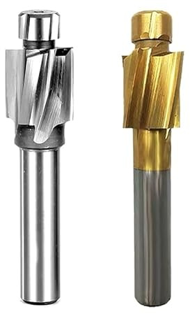 punta da trapano HSS Svasatore Bullone Trapano Svasatore Fresa M3 Stagnato M4 M5 M6 M12 CNC Vite A Testa Svasata Foro Esagonale Strumento di Metallo (Color : HSS-TiN, Size : M8x14)