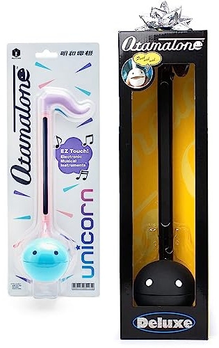 Otamatone Unicorn + Black Electronic Musical Instrument Portable Synthesizer Collector's Set Deluxe + Regular 2 Pc Set