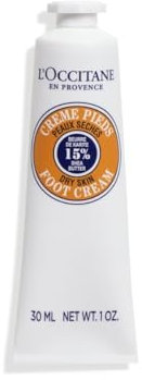 L'OCCITANE Shea Butter Foot Cream 30ml, Enriched with Shea Butter, 98% Readily Biodegradable & Vegan, Clean & Luxury Beauty Foot Moisturiser for All Skin Types