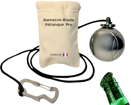 Sintomatik® Kugelsammler, magnetisch, Neodym-Magnet, sehr stark, Flaschenöffner und Karabinerhaken, Geschenk für Sport für Damen und Herren