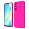 oakxco for Samsung Galaxy A16 5G Case Silicone, Thin Slim Grip Soft Rubber Gel Protective Phone Case for Women, Matte Plain Bright Color Aesthetic Cute Girly Case with Camera Cover, Neon Hot Pink