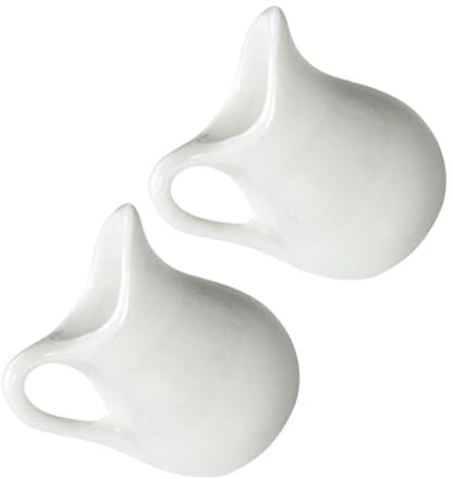 WEKADRIN 2piezas Mini Jarras De Leche De Blanca Para Accesorios De Casa De Muñecas Decoración y Fotografía Para Proyectos