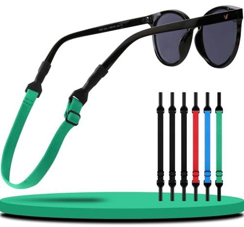 Payivsve 6 Brillenband Stabil & Rutschfest, Verstellbar Sportbrillenband, Brillen Band mit Hoher Flexibilität Fit Verschiedene Sportarten, Brillenband Herren & Damen für alle Kopfumfangs