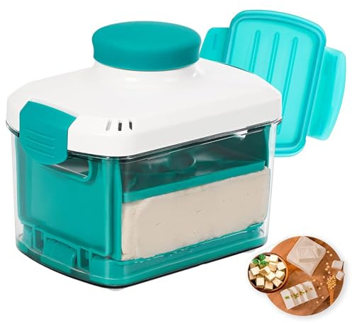 Tofus Press | Cheese Pressing Mould | Vegan Tofus Press to Speed Up Removing Water from Silken - Bean Curd Drainer, Maker - Adjustable Kitchen Household Tools, Juice Strainer | Squeezes Out Water