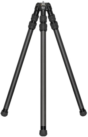 FANAUE Carbon Fiber Tripod with 3/8 Mounting Stud, 3 Angle Stop Positions - Ultra Stable Professional Camera Tripod,Lightweight Tripod for Hunting, Shooting, Photography, Quick Deployment, Durable