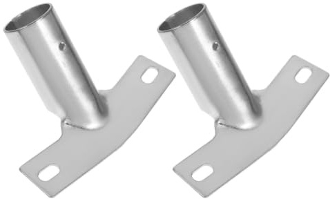 Warmhm 2Pcs Metal Broom Handle Bracket Broom Head Holder Tip Replacement Threaded Handle Tips Stick and Brush Connector Push Replacement for Mop and Cleaning Tools