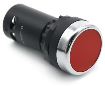Interruptor pulsador eléctrico momentáneo de 22 mm con autodescanso, 1 NA, 1 NC, 4 pines, terminales de tornillo LA39J-11B, 1 unidad(8)