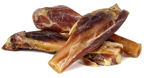 ARQUIVET Serrano Schinkenknochen, 3 Stück, 100% natürlich, für Hunde, Kauknochen, Leckereien, Belohnungen - Natürlicher Beißring für Hunde