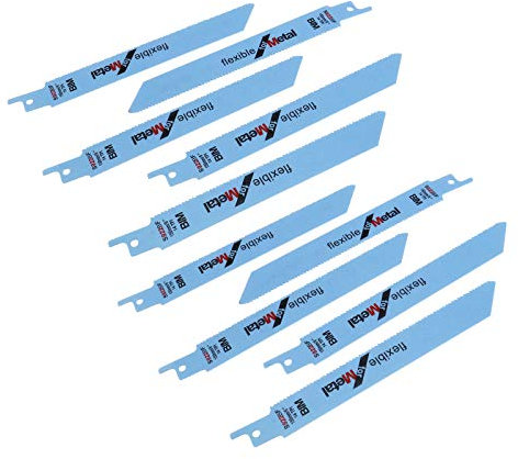 OTOTEC S922BF - Lame per sega alternativa, flessibili, lame di ricambio per metallo, 150 mm, confezione da 10