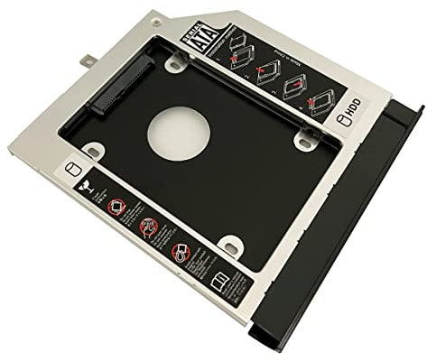 2nd HDD SSD Hard Drive Optical Frame Caddy Adapter for Lenovo G50-30 G50-45 G50-70 G50-75 G50-80 G70-80 G40-30 G40-45 G40-70 G40-75 G40-80 G70-70 with Bezel Front Panel and Metal Bracket