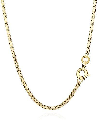 NKlaus 45cm Venezianerkette 333 Gelbgold 8 Karat elegante Halskette filigrante Breite 1,2mm Collier 3,45g schwer 9323