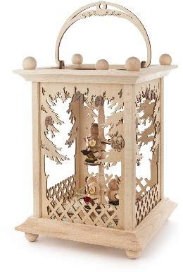 Rudolphs Schatzkiste Pyramid Lantern with Owls for 4 Tea Lights W x H x D 220 x 300 x 220 mm Replacement Parts Christmas Pyramid