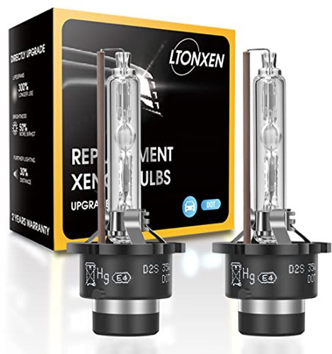 D2S Xenon 6000K Brenner, 12V 35W Kalt weiß Auto Scheinwerferlampe HID Entladungs Lampe Ersatz Kit (2 Stück)