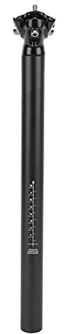 Cykel Sadelstolpe, Justerbar Aluminium Sadelstolpe för Mountainbike, Vägcykel, BMX (svart) 31.6x400mm