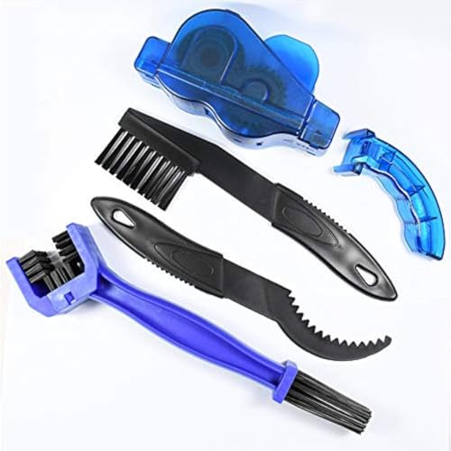 WANGCL 4 Pezzi Kit Pulisci Catena per Bici Accessori Professionali per Pulizia Profonda della Catena Adatto a Tutti i Tipi di Manutenzione della Bicicletta