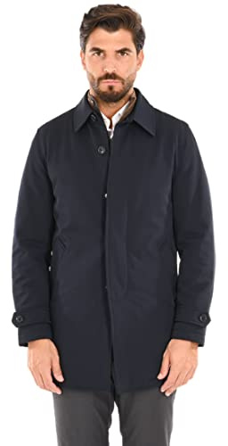 Ciabalù Trench Uomo Invernale Impermeabile Soprabito Elegante Imbottito Cappotto Lungo Sartoriale