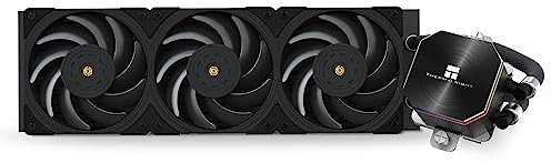 Thermalright Frozen Edge 360 Black AIO Water Cooler,Liquid CPU Cooler, 3×120mm PWM Fans Water Cooling System,2150RPM High Speed Fan,Compatible with AMD/AM4/AM5&Intel LGA1700/1150/1151/1200/2011/17XX