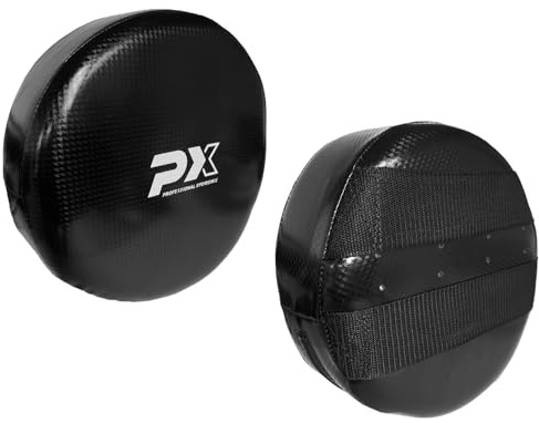 TEKKA BUDO PX Kinder-Pratze Soft - Handpratze extra weich - 25 cm - mit Gutschlaufen - schwarz - Kickboxen, Karate, Taekwondo, Kampfsport Training