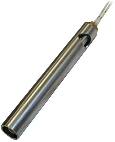 Tubo transportador para resistencias de estufas de pellets, diámetro: 19 mm, longitud total: 140 mm, rosca: 3/8