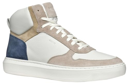 Geox Herr U Deiven C Sneakers Basses, Vit av vit, 44 EU
