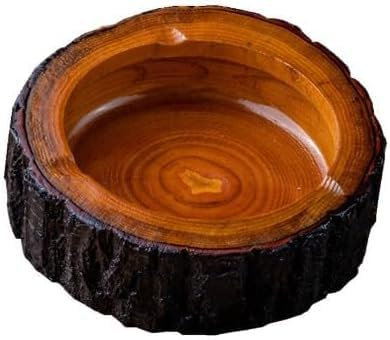 1Pc Brown Outdoor Ashtray,Small Cool Ashtray For Home,Wooden Ashtray,Wood Ash Tray,Creative Funny Ashtray For Indoor,Outdoor,Patio,Modern Home Decor Tabletop Ashtray For Smokers,Home Decor Accents