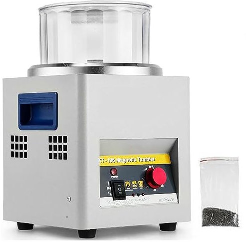 WXPXYBF Lucidatrice per Gioielli 2000 Giri/min Buratto Magnetico - 7.1 Cilindro lucidante, perni da 180 g - Ideale per Parti Metalliche, plastica Dura - capacità 600 g - Scelta di Amazon