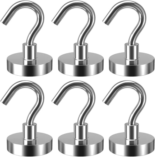 Generisch Magnethaken Haftkraft 38Kg Neodym Magnet Hacken Magnethaken Extra Stark 6 Stücke