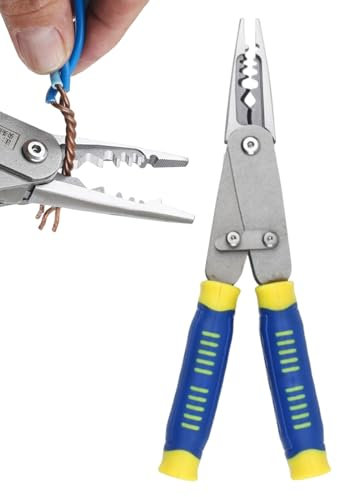 Pelacables Eléctricos | Tenazas Pelacables - Multifuncional Plegable Para Trabajos De Precisión En Corte Crimpado Reparación