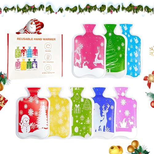 Juego de 8 calentadores de manos reutilizables, calentadores de bolsillo con bonitos motivos para niños, calentadores de bolsillo de larga duración para niños y adultos, cojín térmico para camping