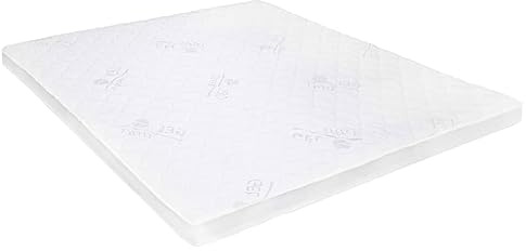 Generico Coprimaterasso 180x200 cm in Schiuma di Gel 7 cm,Bianco,11.92kg,282788