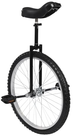 LKHDONG Einrad 24 Zoll Fahrrad Unicycle Unisex Einrad Erwachsene Höhenverstellbar 91-101 cm 20 Laufrad Trainingsfahrrad Balance Training Mehrere Farben (Schwarz)