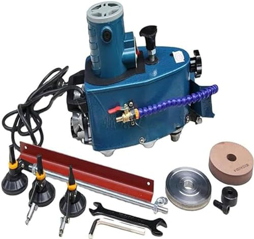 Electric Glass Edging Machine, 8000r/Min Straight Bevel Edge Grinder with Polishing Wheel for Acrylic, Marble, Ceramic - Polish Edges Easily