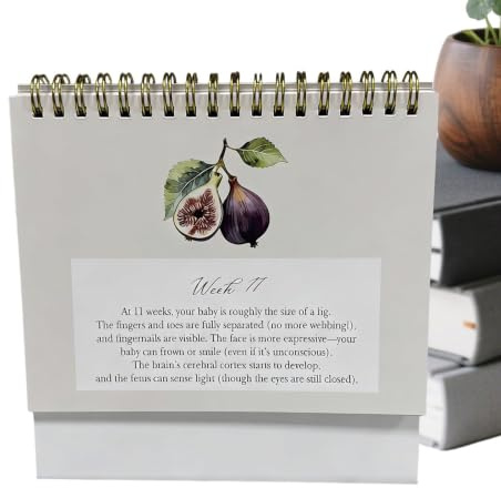 Weekly Pregnancy Calendar, Hardcover Pregnancy Keepsake Journal | Keepsake Pregnancy Tracker för Expecting Moms, Weekly Planering, baby utveckling och minnesinspelning