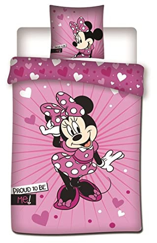 MINNIE MOUSE 2-Piece Children's Bedding Set with Duvet Cover 140 x 200 cm + Pillowcase 63 x 63 cm